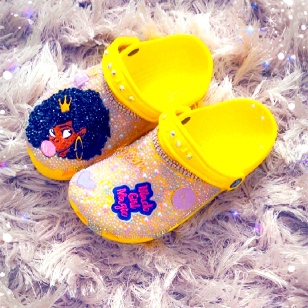 Beautiful bling crocs are add your favorite designs are color choose your theme